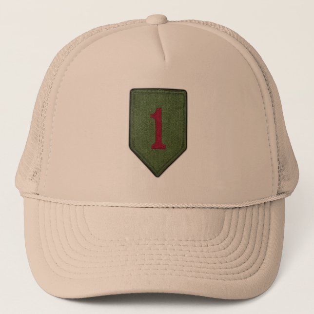 1. Infanteriedivision veterans veterans patch Hat Truckerkappe (Vorderseite)