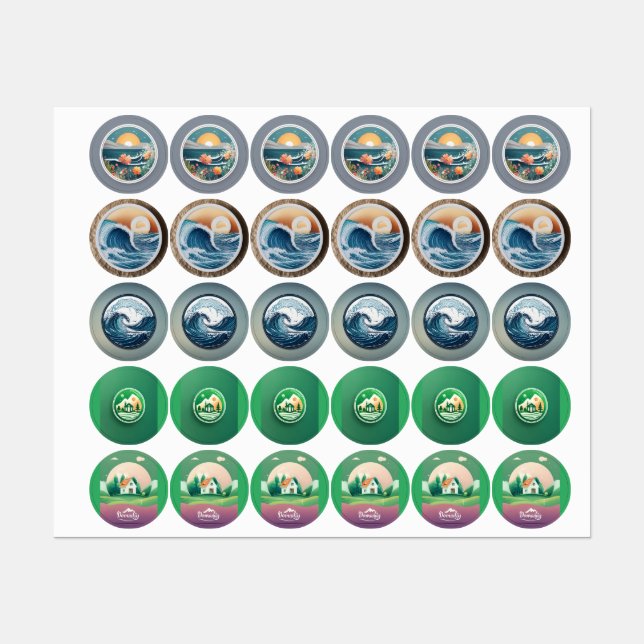 1. "Innovationskreis: Erforschung kreativer Logos Etiketten (Blatt)