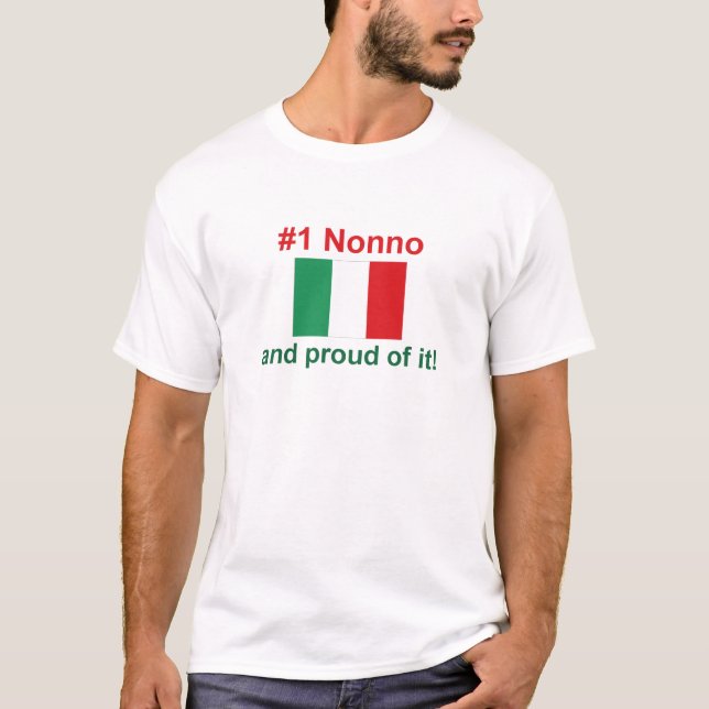 #1 Italiener Nonno T-Shirt (Vorderseite)