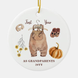 1. Jahr als Großeltern kein Foto boho minimalistis Keramik Ornament