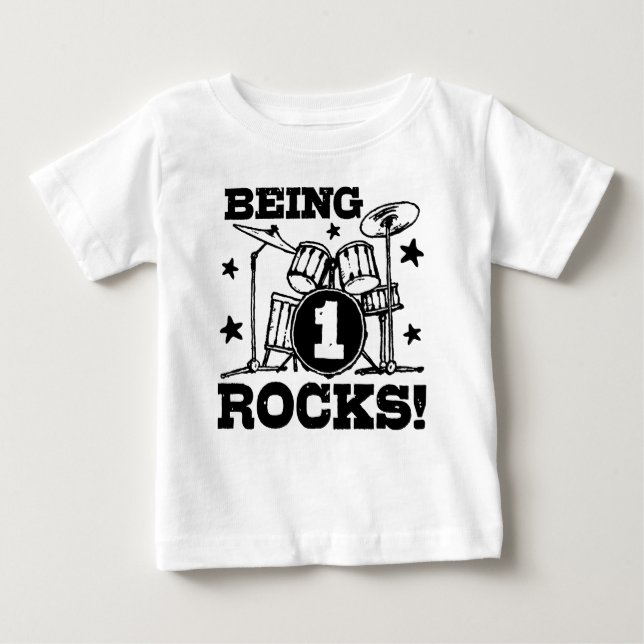 1 Jahr alt Baby T-shirt (Vorderseite)