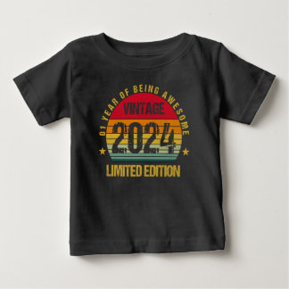 1 Jahr alt Erste 2024 Niedlich 1. Geburtstag Baby  T-shirt