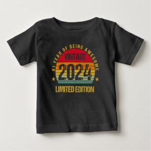 1 Jahr alt Erste 2024 Süße 1. Geburtstag Baby Jung T-shirt