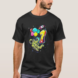 1 Jahr alt Weltraum Solar Astronauten Planeten 1.  T-Shirt