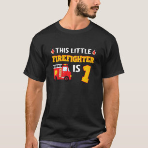 1 Jahr alter kleiner Feuerwehrmann 1s T-Shirt