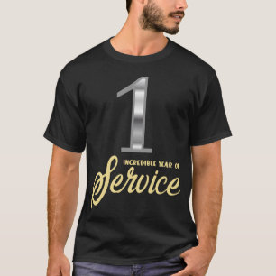 1 Jahr Anreize für die Mitarbeiterbewertung T-Shirt