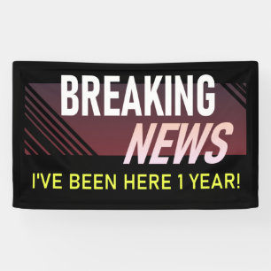 1 Jahr Arbeit Jahrestag 1. Mitarbeiterbewertung Banner