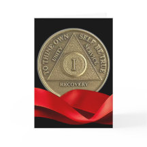 1 Jahr Frohes Jubiläum OM Coin Red Ribbon