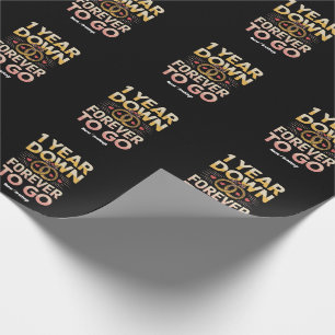 1 Jahr für immer bis zum 1. Hochzeitstag Geschenkpapier