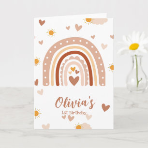 1 Jahr Geburtstag Mädchen Karte