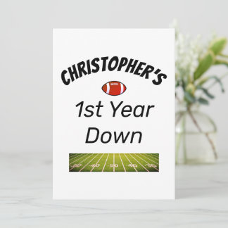 1. Jahr nach dem Geburtstag des Football Boys Einladung