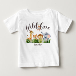 1 Jahr Wild 1 1. Geburtstag Baby T-shirt