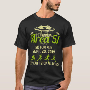 1. Jahrbuch - Lauf des Bereichs-51 des Spaß-5k T-Shirt