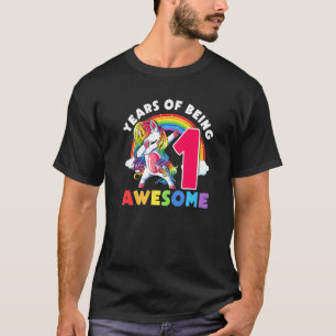 1 Jahre alt Einhorn ab 1. Geburtstag Girl Unicorn T-Shirt