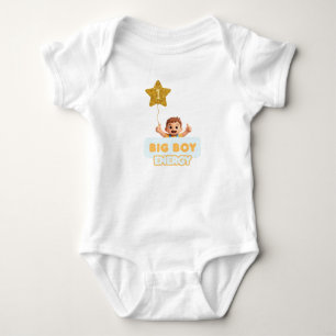 1-Jahres-Großer-Junge-Energie Baby-Body Baby Strampler