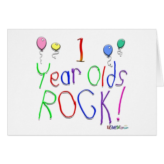 1-jährig-Felsen! (Vorderseite (Horizontal))