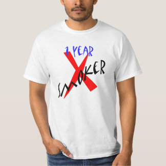 1-jähriger roter Ex-Raucher T-Shirt