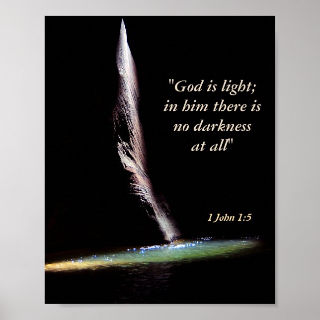 1 Johannes 1:5 Poster (Vorne)
