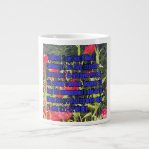 1 Johannes 3:21-22 WEBU Mug Jumbo-Tasse