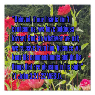 1 Johannes 3:21-22 WEBU Poster