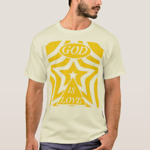 1 Johannes 4:16 "Gott ist Liebe" Cyber Gelb - Chri T-Shirt