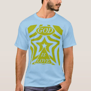 1 Johannes 4:16 "Gott ist Liebe" Cyber Gelb - Chri T-Shirt