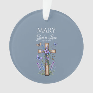 1 Johannes 4:16 Gott ist Liebe – Personalisiert Ch Ornament