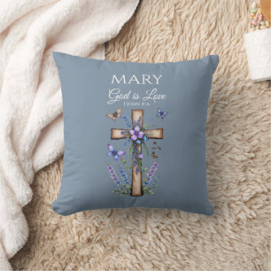1 Johannes 4,16 Gott ist Liebe – Personalisierte c Kissen