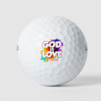 1 Johannes 4:16 Gott ist Liebe, und wer auch immer Golfball