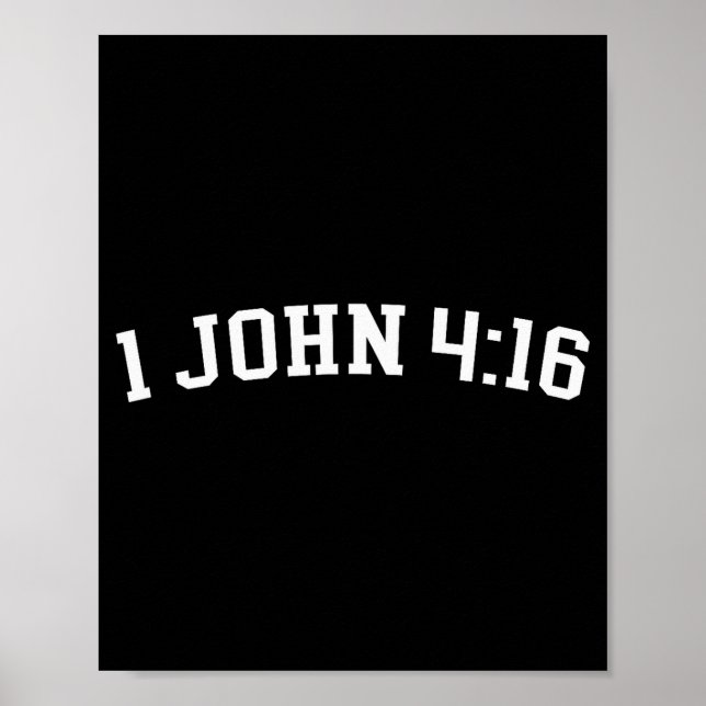 1 Johannes 4_16  Poster (Vorne)