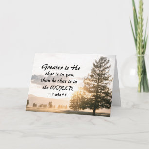 1 Johannes 4:4 Großer ist Er, der in dir ist Karte