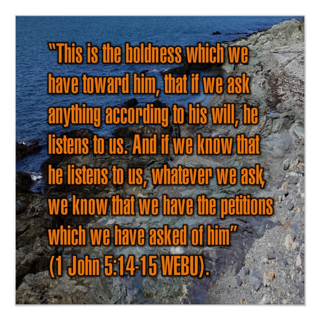 1 Johannes 5:14-15 WEBU Poster (Vorderseite)