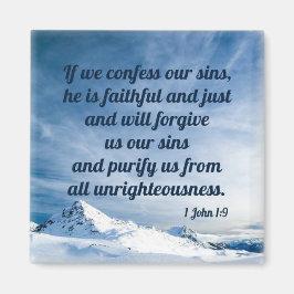 1 John 1:9 Magnet
