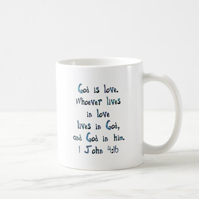 1. John 4:16 Kaffeetasse (Rechts)