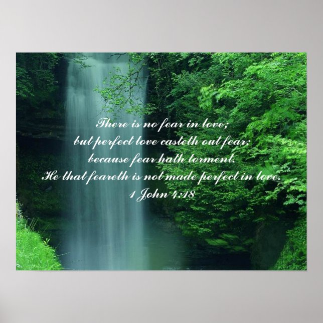 1. John 4:18 Poster (Vorne)
