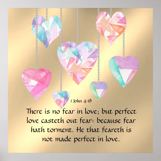 1. John 4:18 Poster (Vorne)