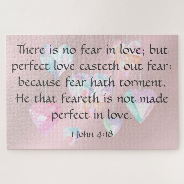 1. John 4:18 Puzzle (Horizontal)