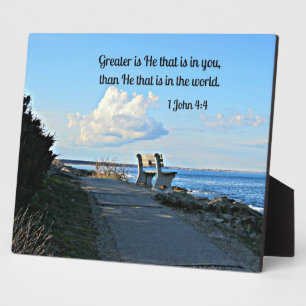 1. John 4:4 Fotoplatte