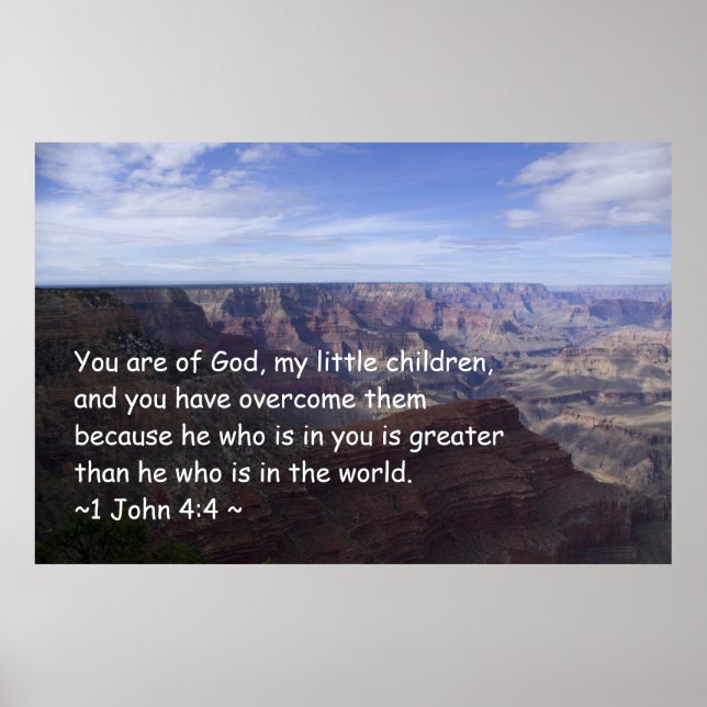 1. John 4:4 Poster (Vorne)