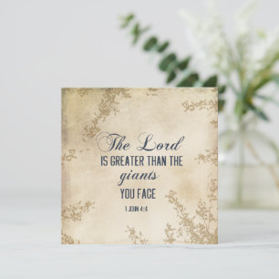 1 John 4 Wer in dir ist, ist eine größere Bibelkar