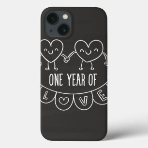 1. Jubiläum Geschenk Chalk Herz iPad Fall Case-Mate iPhone Hülle