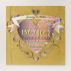"1. Jubiläum von Paper&Imitats Gold Wedding" Puzzle
