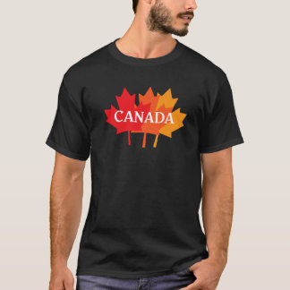 1. Juli Kanada Tag Sonnenmapelleaf Kanadische Flag T-Shirt