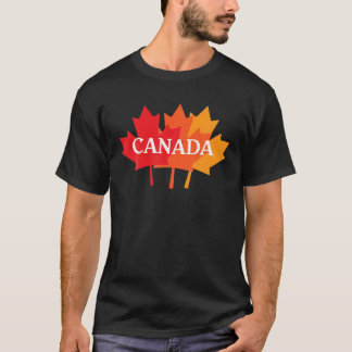 1. Juli Kanada Tag Sonnenmapelleaf Kanadische Flag T-Shirt