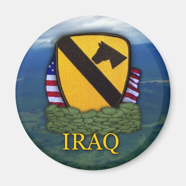 1. Kavallerie iraq Luftkav Veteranen Magnet (Vorne)