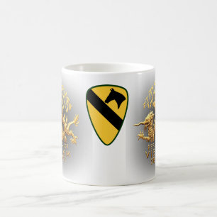 1. Kavallerie und Vietnam-Service-Drache Tasse