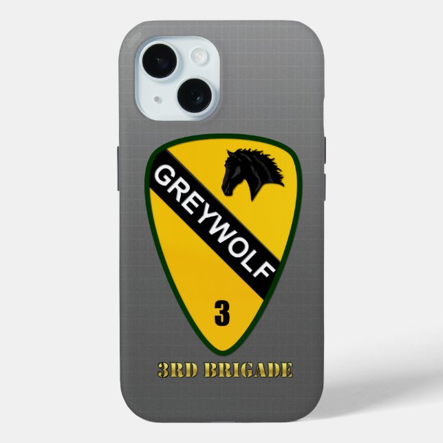 1. Kavallerieabteilung, 3. Brigade iPhone Case (Rückseite)