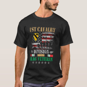 1. Kavallerieabteilung Irag Veteran Patriotic Vete T-Shirt