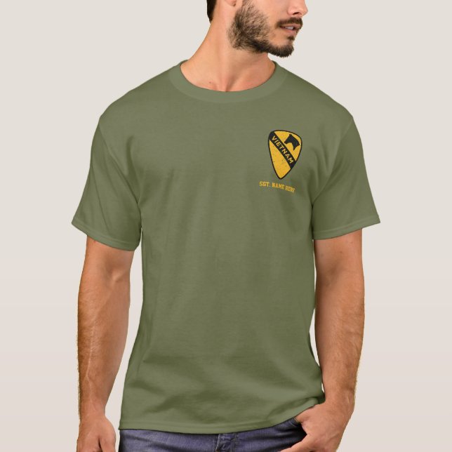 1. Kavallerieabteilung Veteran - individuell anpas T-Shirt (Vorderseite)