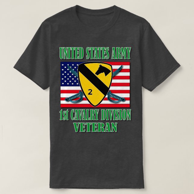 1. Kavallerieabteilung Veteran T-Shirt (Design vorne)